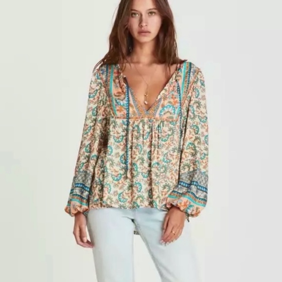 Boho/Gypsy Print Blouse - Picture 4 of 7